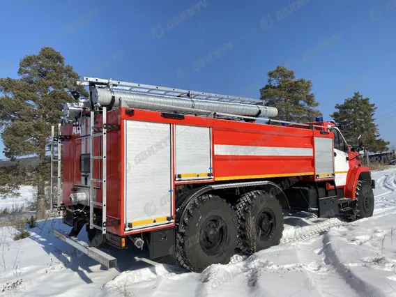 Самопогрузчик Автоцистерна пожарная АЦ-8,0-40 Урал NEXT 4320 2026 года новый фото 4