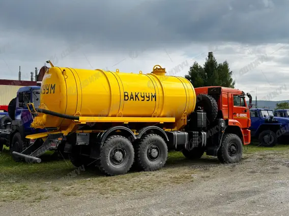 Тягач Вакуумная машина МВ-16 на шасси КАМАЗ 65222 (насос КО-510) 2026 года новый фото 3