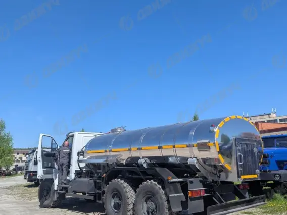 Бортовой Водовоз АЦПТ-9,5 на шасси Урал NEXT 4320-72Е5 (нержавеющая сталь) 2026 года новый фото 6