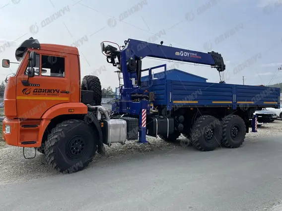 Бортовой автомобиль КАМАЗ-43118-50 с КМУ Dong YANG 1956 (тросовый) 2026 года новый фото 4