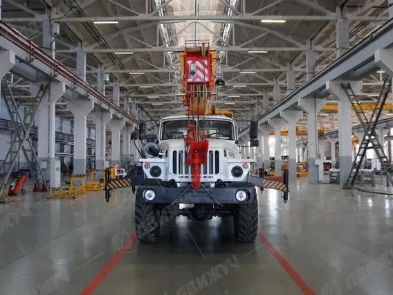 Автокран Ивановец КС-35714 на шасси УРАЛ-5557 2026 года новый