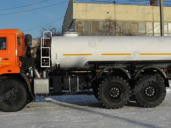 Водовоз АЦПТ-9,5 на шасси КАМАЗ 43118-50 (углеродистая сталь с ЛКП) 2026 года новый фото 2