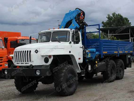 Бортовой Урал 4320 с КМУ ИМ-240 2026 года новый фото 3