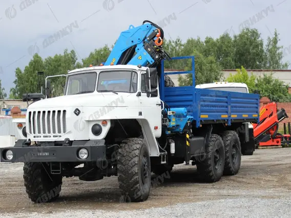 Бортовой Урал 4320 с КМУ ИМ-240 2026 года новый фото 7