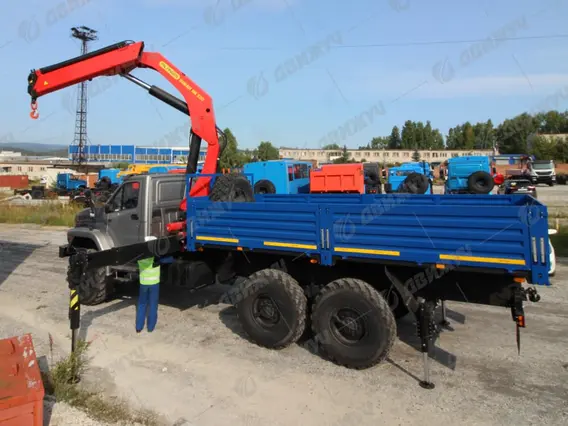 Бортовой Урал 4320 NEXT с КМУ ИМ-320 2026 года новый фото 2
