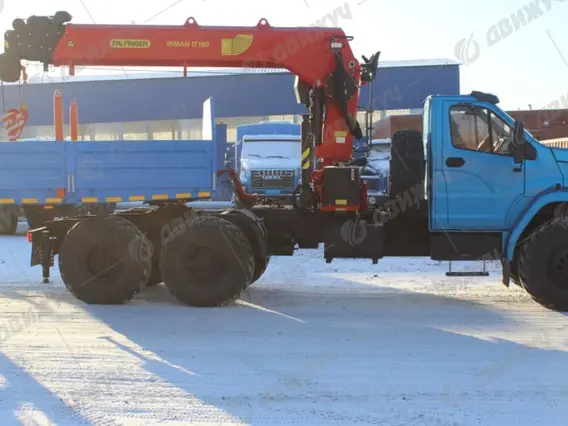 Седельный тягач Урал NEXT 4320 с КМУ IT-180 2026 года новый фото 3