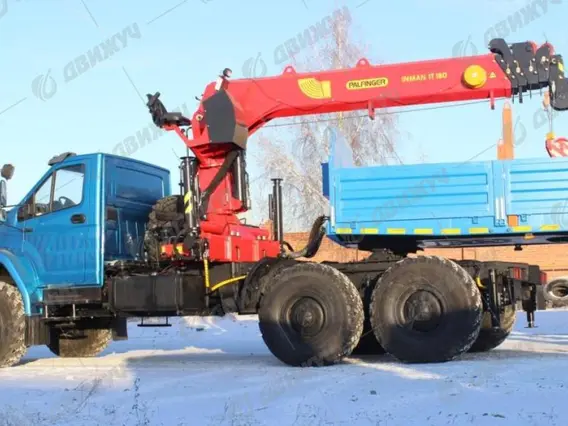Седельный тягач Урал NEXT 4320 с КМУ IT-180 2026 года новый фото 6