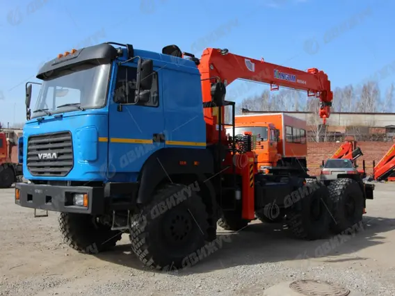 Седельный тягач Урал 44202-3511-82 с КМУ Kanglim 1256G-2 2026 года новый фото 4