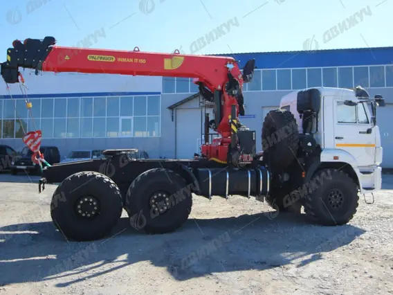 Седельный тягач КАМАЗ 43118-50 с КМУ ИТ-150 2026 года новый