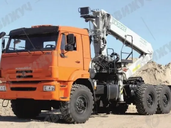 Седельный тягач на шасси КАМАЗ 43118 с КМУ ИФ-300 2026 года новый
