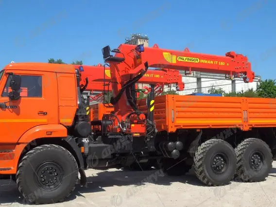 Бортовой КАМАЗ 43118-50 с КМУ ИТ-180 (Тросовый) 2026 года новый фото 2