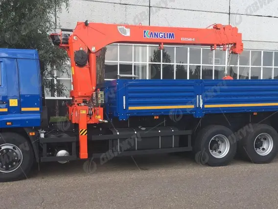 Бортовой КАМАЗ 65117 с КМУ Kanglim KS2056H (тросовый) 2026 года новый