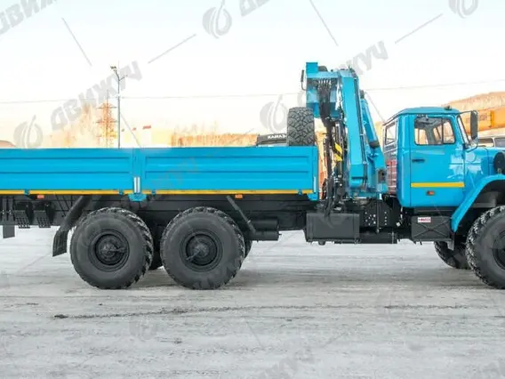 Бортовой Урал 4320 (капотный) с КМУ  ИМ-55 2026 года новый