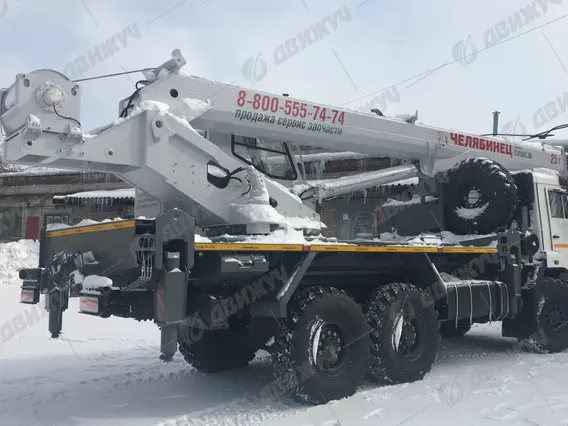 Автокран Челябинец КС-55732 на шасси КамАЗ 43118-50 г/п 25 т 2026 года новый фото 2