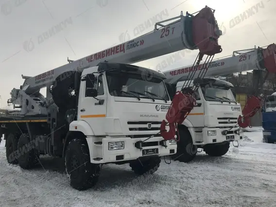 Автокран Челябинец КС-55732 на шасси КамАЗ 43118-50 г/п 25 т 2026 года новый фото 5
