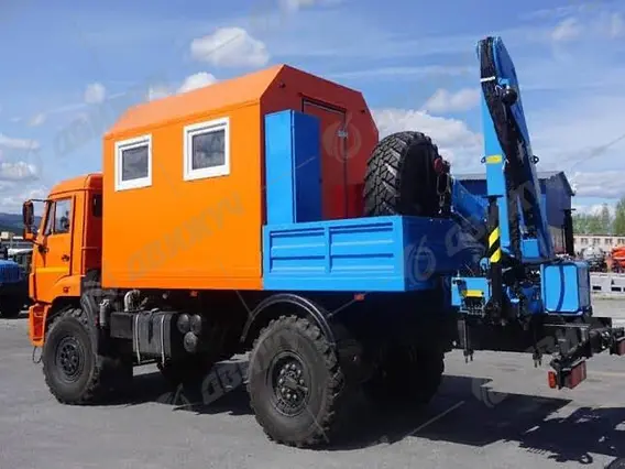 АРОК (Агрегат ремонта и обслуживания качалок) на шасси КАМАЗ 43502 с КМУ ИМ-50 2026 года новый фото 2