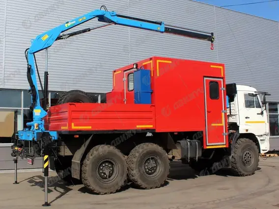 АРОК (Агрегат ремонта и обслуживания качалок) на шасси КАМАЗ 5350 с КМУ ИМ-50 2026 года новый
