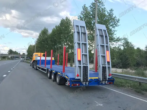 Полуприцеп-тяжеловес ЧМЗАП низкорамный (г/п 39,5, 3-х осный) 2026 года новый фото 2