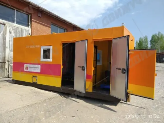 ППУ стационарная на санях СПУ 2500/160 с отсеком для дизель-генератора 2026 года новый