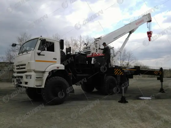 Автокран Челябинец КС-65711-34 на шасси КАМАЗ 65222 (6х6) 2026 года новый фото 2