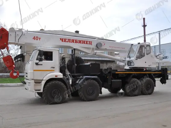 Автокран Челябинец КС-65711М1-34 на шасси КАМАЗ 63501 (8х8) 2026 года новый фото 3