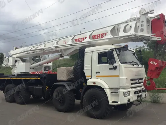 Автокран Челябинец КС-65711М1-34 на шасси КАМАЗ 63501 (8х8) 2026 года новый фото 5