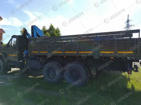 Бортовой Урал Next 4320-74 с КМУ ИМ-150 2026 года новый фото 3