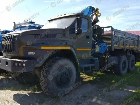 Бортовой Урал Next 4320-74 с КМУ ИМ-150 2026 года новый фото 4