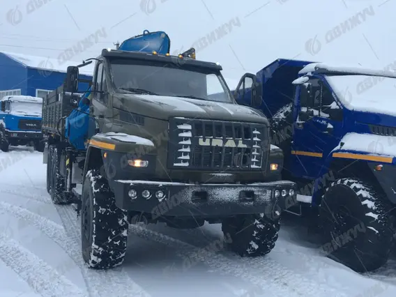 Бортовой Урал Next 4320-74 с КМУ ИМ-150 2026 года новый фото 8