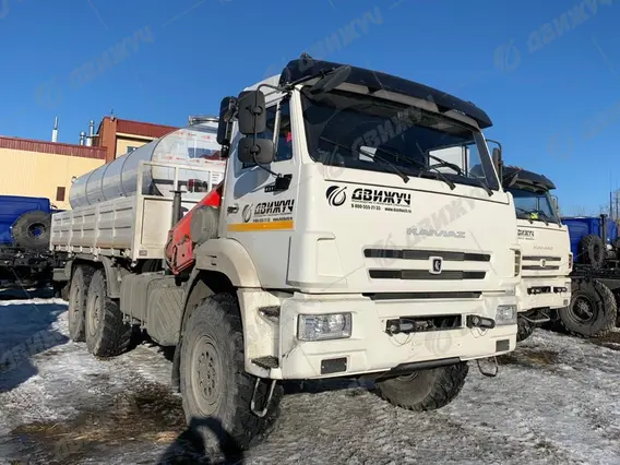Бортовой КАМАЗ 43118-50 с КМУ PALFINGER РК 6500А + автоцистерна АЦПТ с насосом 2026 года новый фото 5
