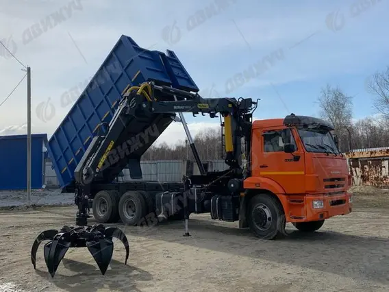 Ломовоз КАМАЗ 65115-50 с манипулятором ГМУ VM10L74 2026 года новый фото 3