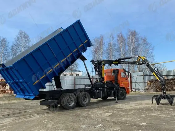 Ломовоз КАМАЗ 65115-50 с манипулятором ГМУ VM10L74 2026 года новый фото 4