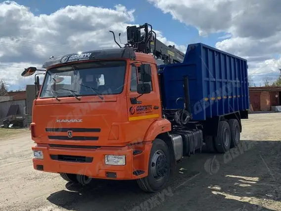 Ломовоз КАМАЗ 65115-50 с манипулятором ГМУ VM10L74 2026 года новый фото 6