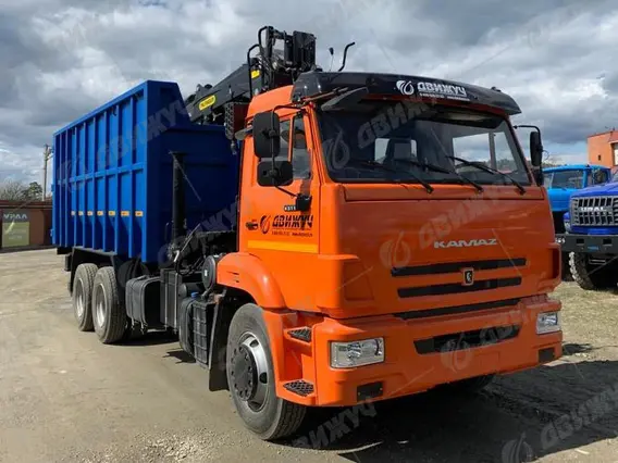 Ломовоз КАМАЗ 65115-50 с манипулятором ГМУ VM10L74 2026 года новый фото 8