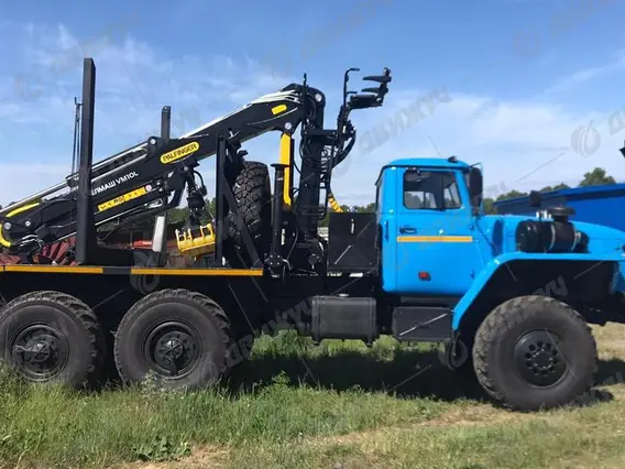 Лесовоз Урал 55571-1112-72 с манипулятором ГМУ ВЕЛМАШ VC8L74 2026 года новый