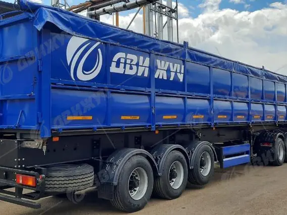 Полуприцеп зерновоз (самосвальный полуприцеп для перевозки сыпучих грузов) 2026 года новый фото 2