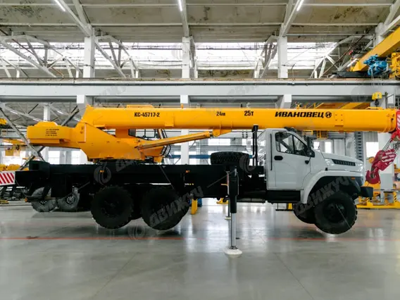 АВТОКРАН ИВАНОВЕЦ КС-45717-2М на шасси УРАЛ-4320 Next (стрела 24 м) 2026 года новый