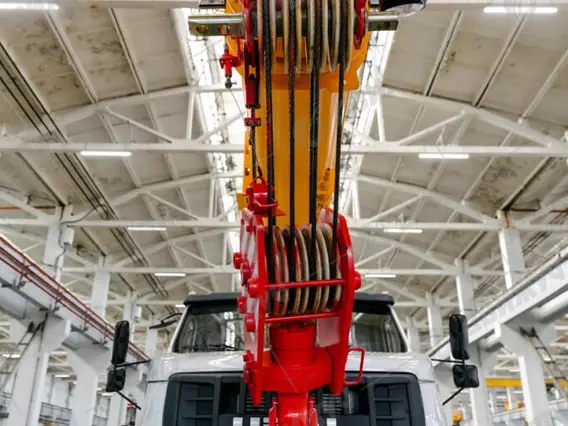 АВТОКРАН ИВАНОВЕЦ КС-45717-2М на шасси УРАЛ-4320 Next (стрела 24 м) 2026 года новый фото 2