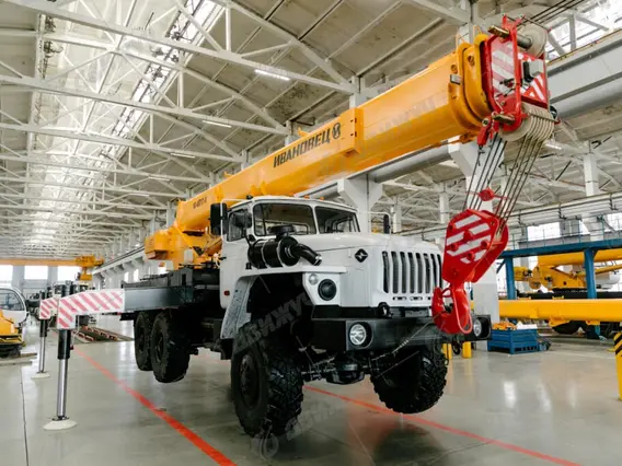 АВТОКРАН ИВАНОВЕЦ КС-45717-3В на шасси УРАЛ-5557 2026 года новый фото 9