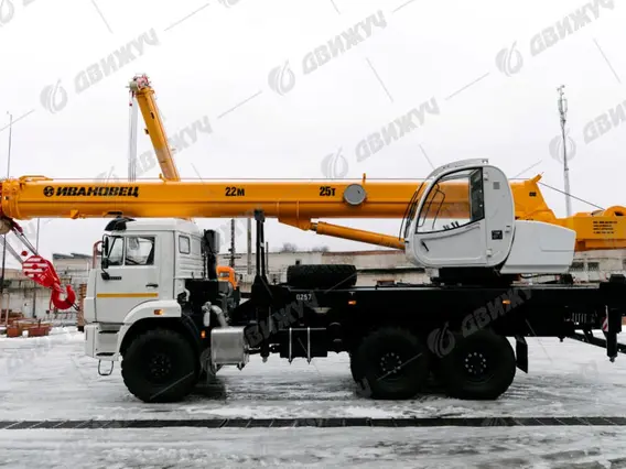 АВТОКРАН ИВАНОВЕЦ КС-45717К-3М на шасси KAMAЗ 43118 (стрела 22 м) 2026 года новый фото 2
