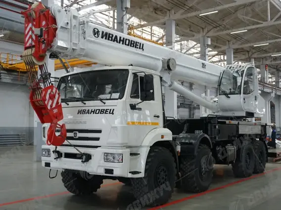 АВТОКРАН ИВАНОВЕЦ КС-55735-7 на шасси КАМАЗ-63501 2026 года новый