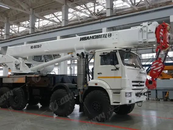 АВТОКРАН ИВАНОВЕЦ КС-55735-7 на шасси КАМАЗ-63501 2026 года новый фото 3