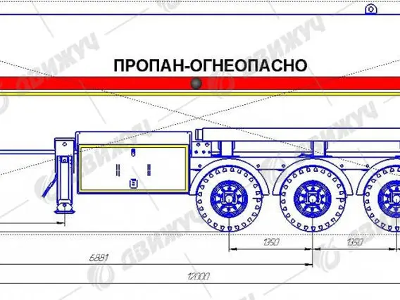 Полуприцеп ППЦТ-44 на осях M.Ceylan 2026 года новый