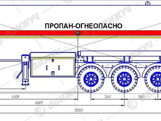 Полуприцеп ППЦТ-48 на осях M.Ceylan 2026 года новый