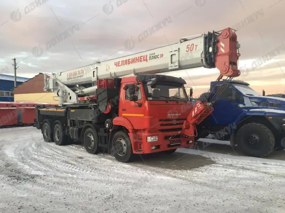 Автокран «Челябинец» КС-65717 на шасси КамАЗ 65201-53 2026 года новый фото 2