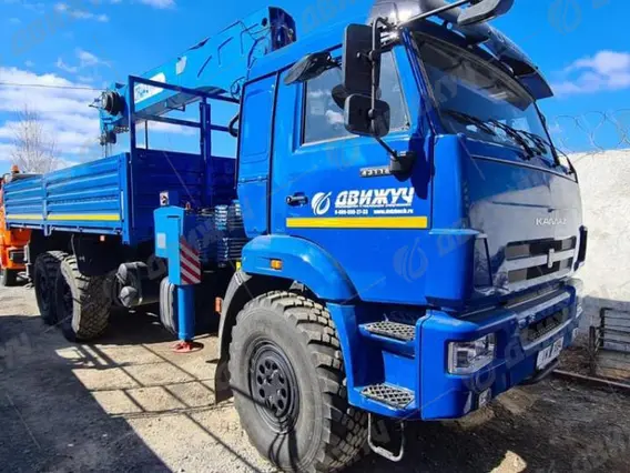 Бортовой КАМАЗ 43118 с КМУ Двина 6500.19 2026 года новый