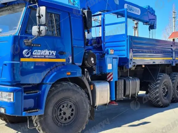 Бортовой КАМАЗ 43118 с КМУ Двина 6500.19 2026 года новый фото 3