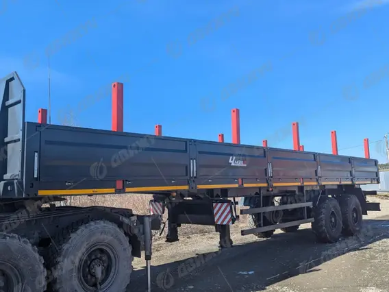 Бортовой полуприцеп 2-х осный (ЧМЗАП 93853-038БАК) 2026 года новый