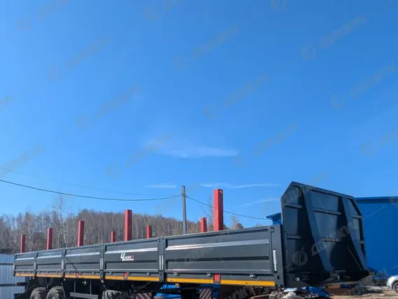 Бортовой полуприцеп 2-х осный (ЧМЗАП 93853-038БАК) 2026 года новый фото 4