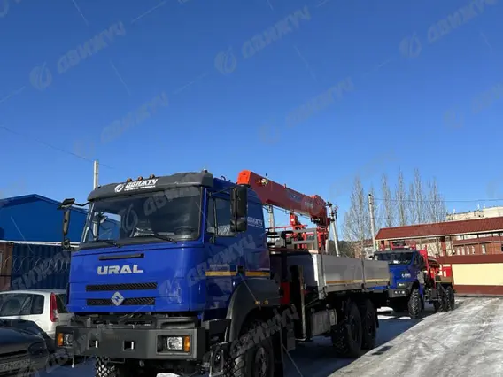 Бортовой автомобиль Урал 4320-80 с КМУ Kanglim 2057 2026 года новый